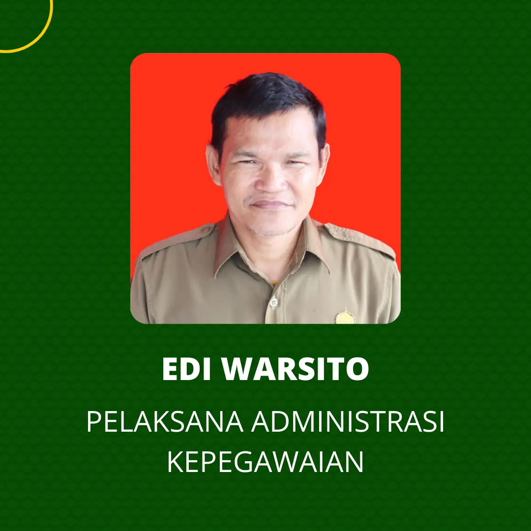Edi Warsito - Pelaksana Administrasi Kepegawaian