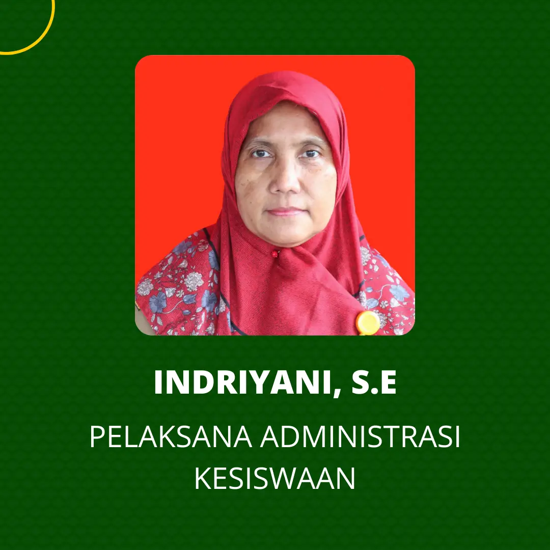 Indriyani, S.E - Pelaksana Administrasi Kesiswaan