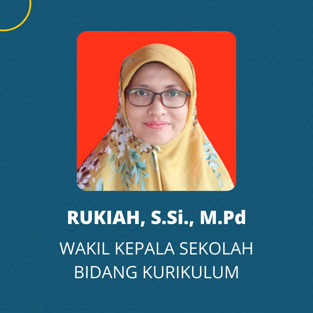 Rukiah, S.Si., M.Pd - Wakil Kepala Sekolah Bidang Kurikulum